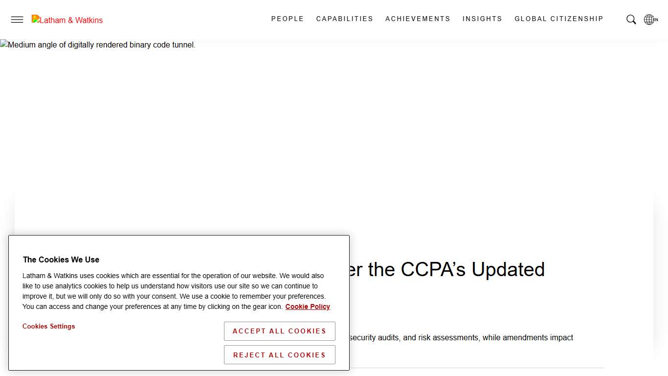 Navigating New Obligations Under the CCPA Updated Regulations