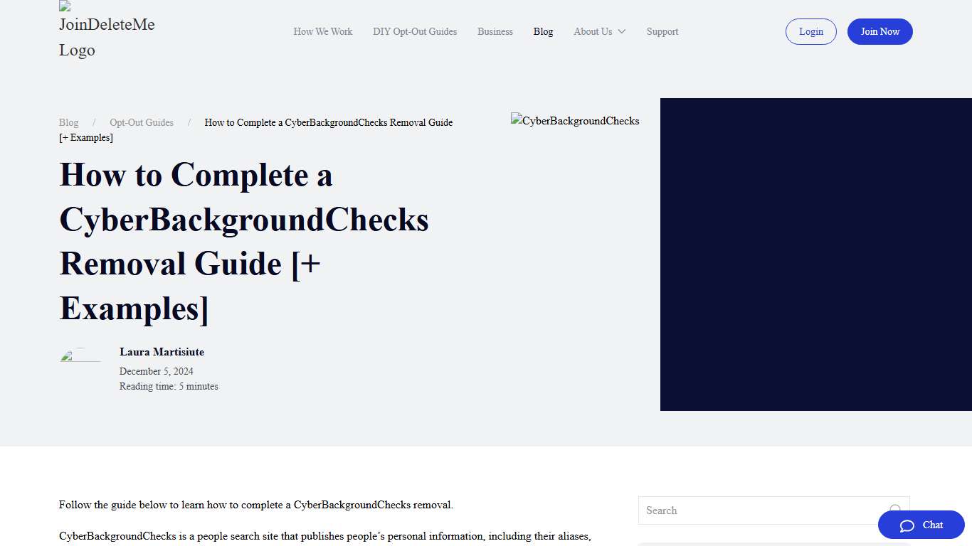 How to Complete a CyberBackgroundChecks Removal Guide [+ Examples]